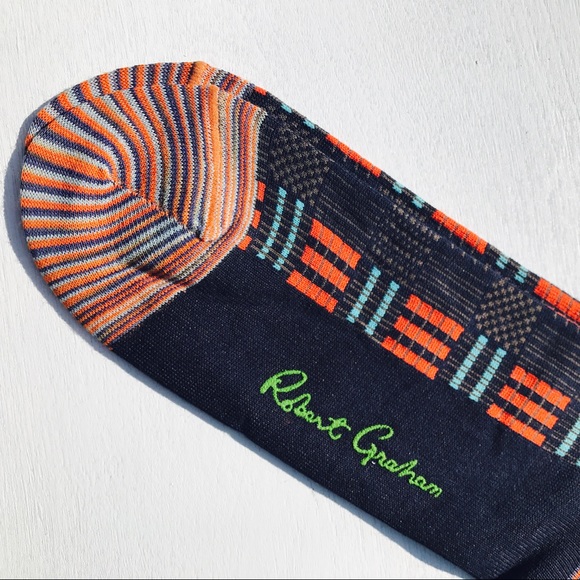 Robert Graham Underwear & Socks Robert Graham Grid Patterned Navy